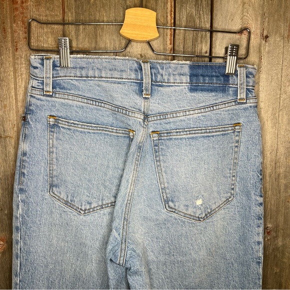 Abercrombie & Fitch 90’s Straight Ultra High Rise Jeans Distressed 28 Reg - Picture 5 of 12